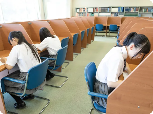 自習中の写真